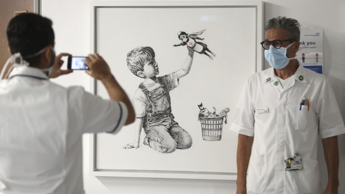 Banksy e altre opere sul Covid-19