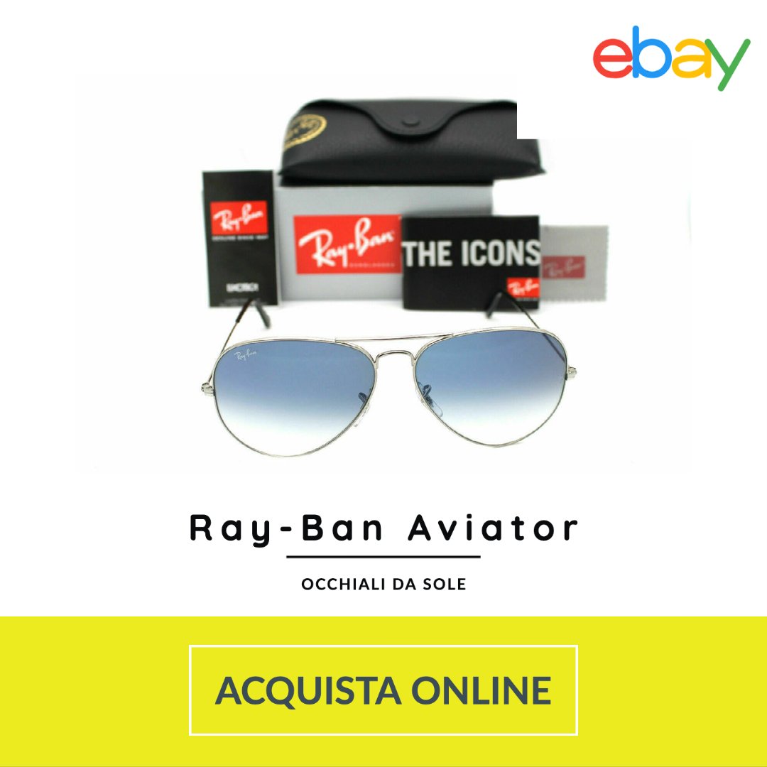Ray-Ban Aviator occhiali sole uomo 2021