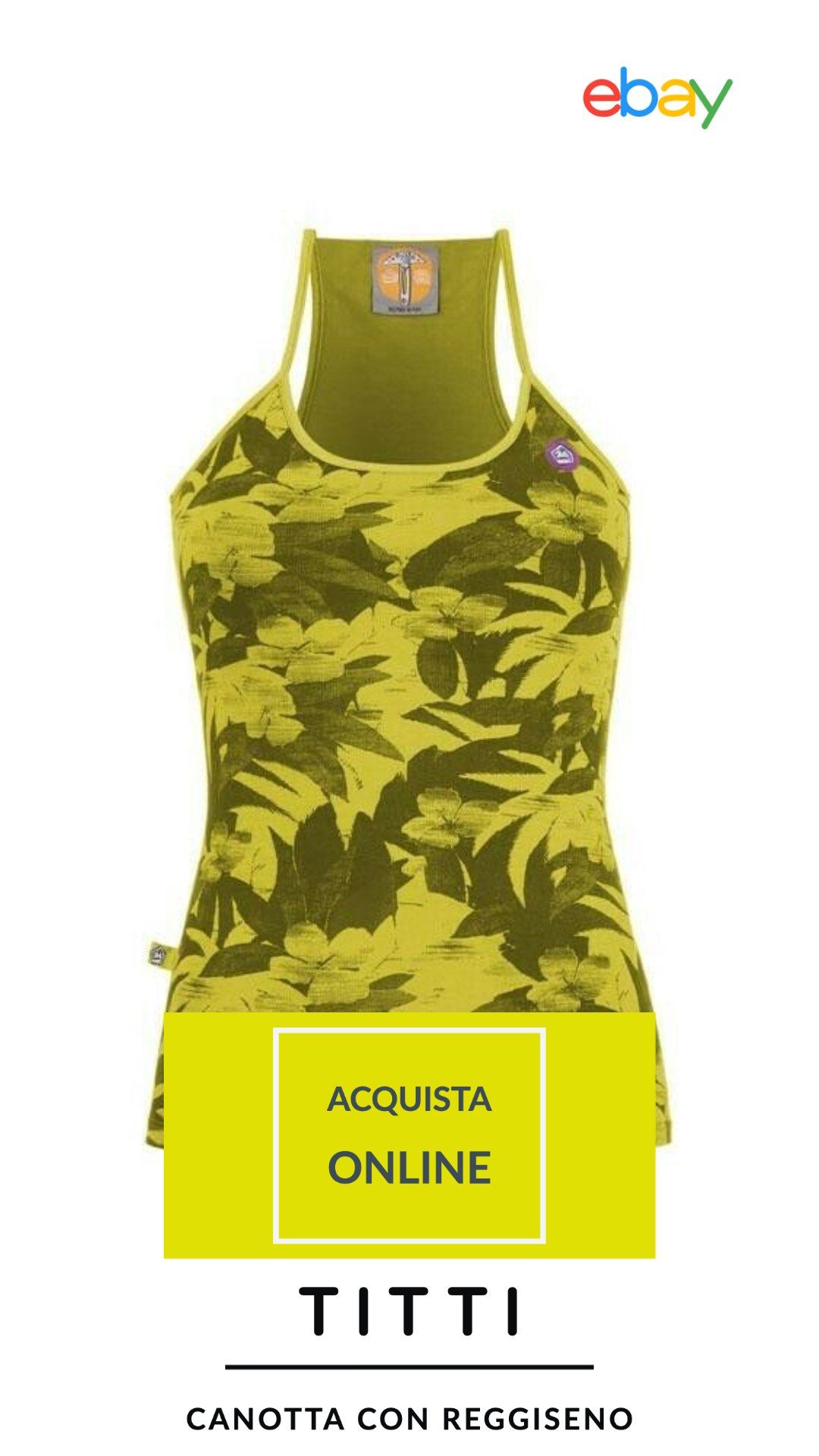 canotta reggiseno titti