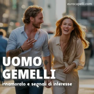 uomo gemelli fa il primo passo
